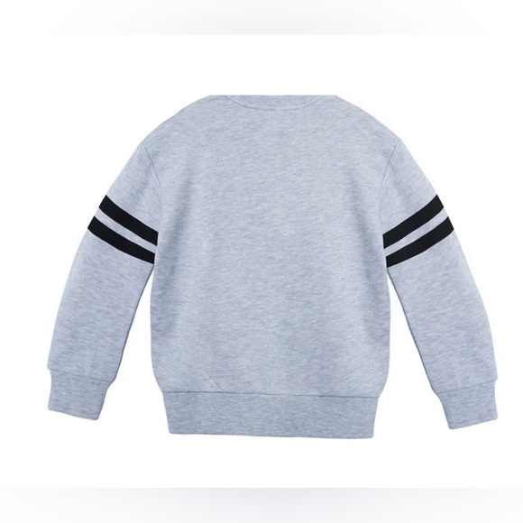 🔴 3/$12 Wonder Nation Husky Boy’s Gray Sweatshirt with Pumpkin! NWT! Size Small! - Picture 2 of 7